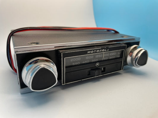 Bluetooth Upgraded Motorola 124 Classic Car Radio + LED  +/- Earth