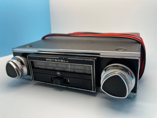 Bluetooth Upgraded Motorola 124 Classic Car Radio + LED  +/- Earth